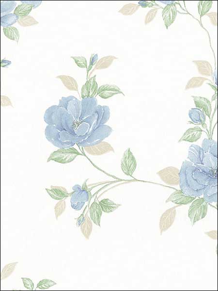 wallpaper sample for Norwall MD29436 Floral Trail Wallpaper