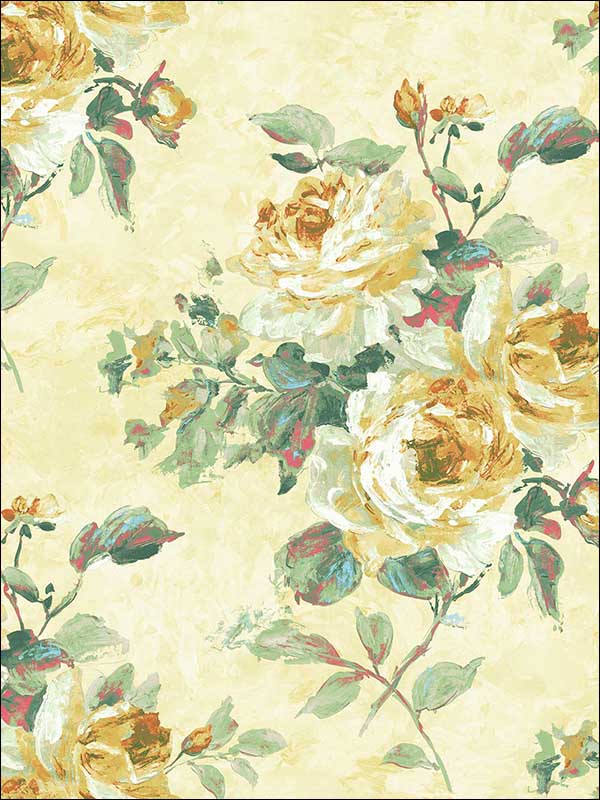 Rose Bouquet Wallpaper FI70403 by Seabrook Wallpaper for sale at Wallpapers To Go