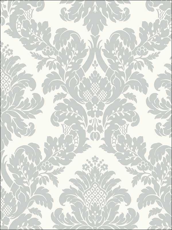 Damask Glitter Wallpaper UK10432 by Seabrook Wallpaper for sale at Wallpapers To Go