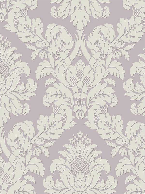 Damask Glitter Wallpaper UK10481 by Seabrook Wallpaper for sale at Wallpapers To Go