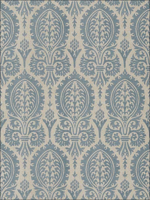 Sir Thomas Slate Blue Wallpaper T72571 by Thibaut Wallpaper for sale at Wallpapers To Go