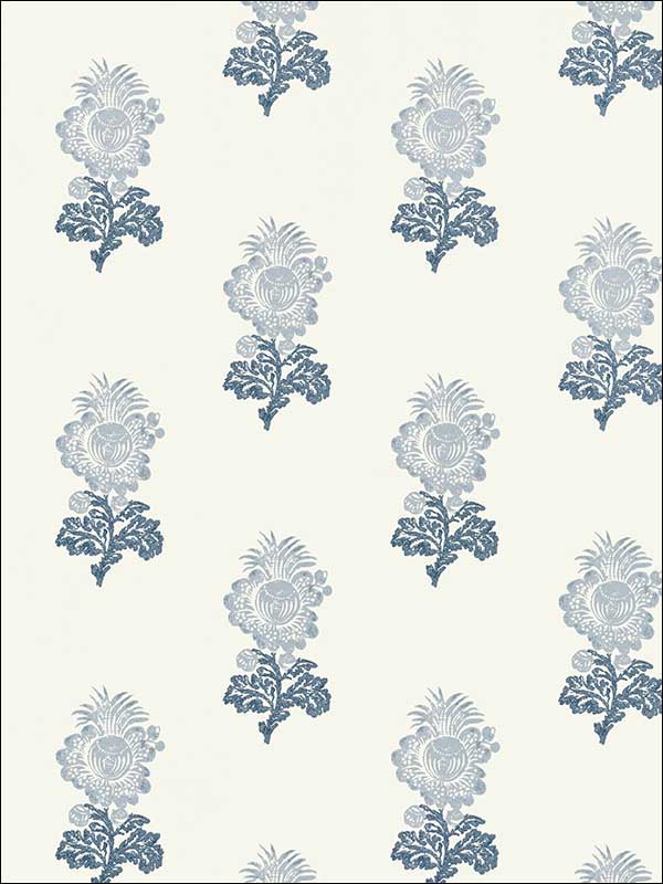Aldith Blue Wallpaper T72608 by Thibaut Wallpaper for sale at Wallpapers To Go