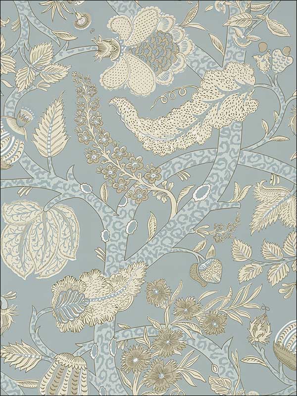 Macbeth Aqua Wallpaper T72623 by Thibaut Wallpaper for sale at Wallpapers To Go