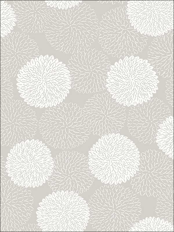 Blithe Taupe Floral Wallpaper 276424328 by A Street Prints Wallpaper for sale at Wallpapers To Go