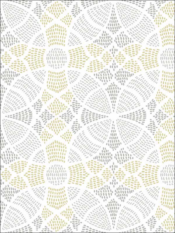 Zazen Yellow Geometric Wallpaper 276424338 by A Street Prints Wallpaper for sale at Wallpapers To Go