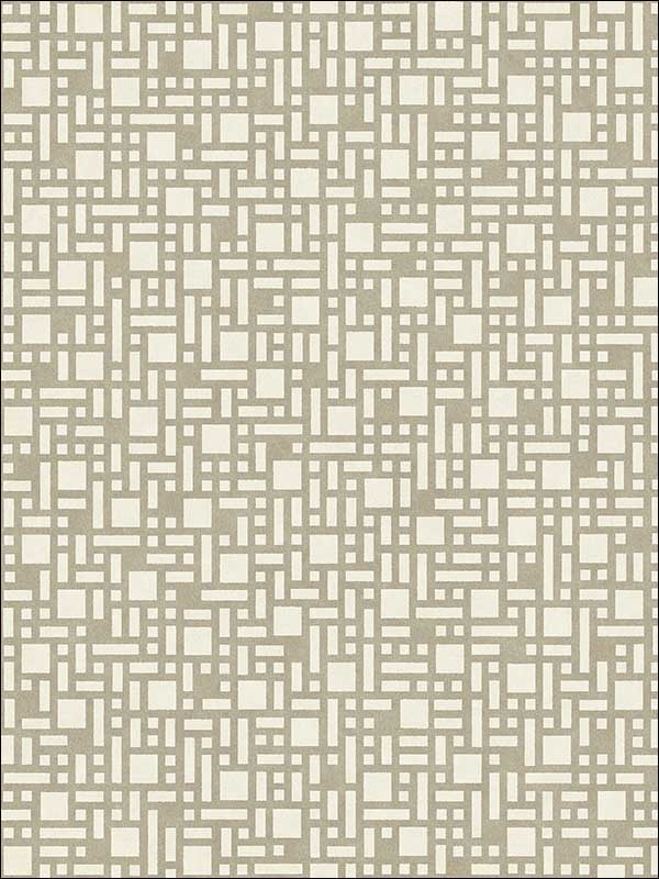 Bento Taupe Geometric Wallpaper 276424342 by A Street Prints Wallpaper for sale at Wallpapers To Go