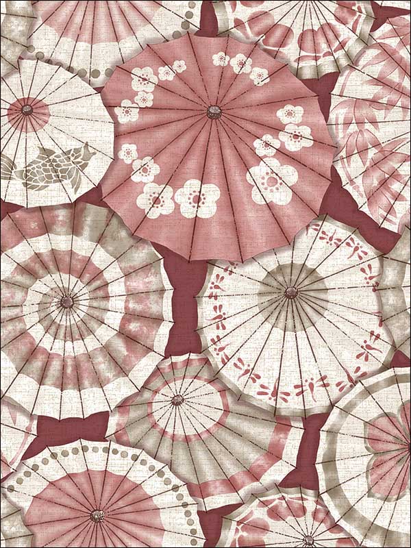 Mikado Red Parasol Wallpaper 276424359 by A Street Prints Wallpaper for sale at Wallpapers To Go
