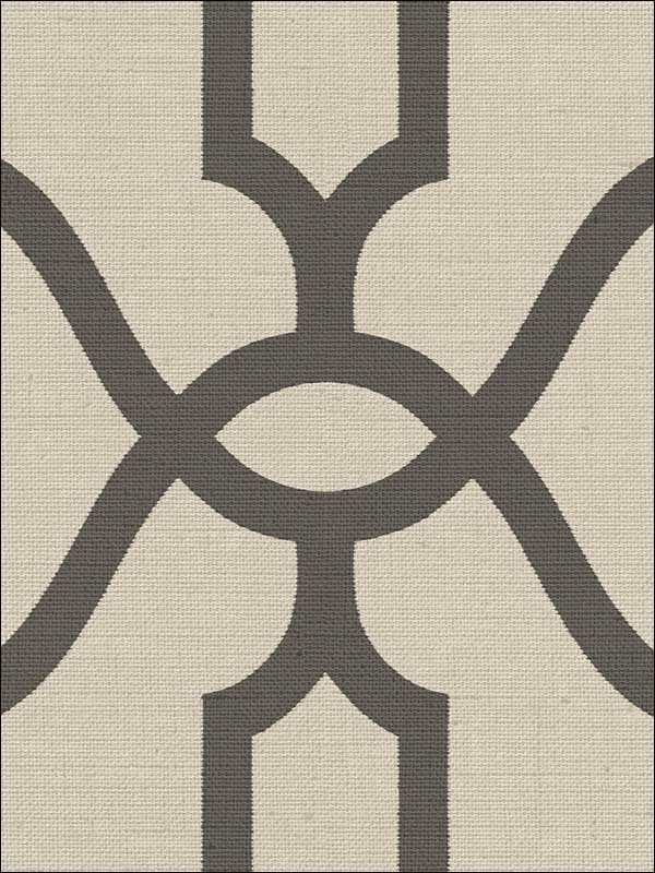 Woven Trellis Charcoal on Khaki Wallpaper ME1551 by York Wallpaper for sale at Wallpapers To Go