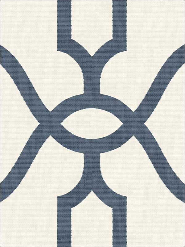Woven Trellis Federal Blue on White Wallpaper ME1552 by York Wallpaper for sale at Wallpapers To Go