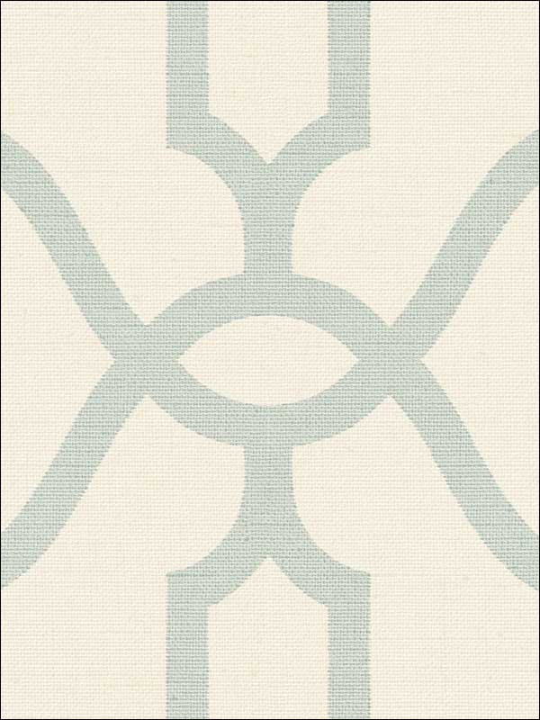 Woven Trellis Eggshell Blue on Cream Wallpaper ME1553 by York Wallpaper for sale at Wallpapers To Go