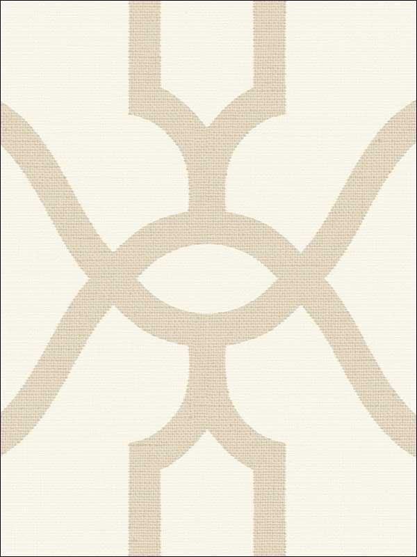 Woven Trellis Embossed Letter Beige Wallpaper ME1554 by York Wallpaper for sale at Wallpapers To Go
