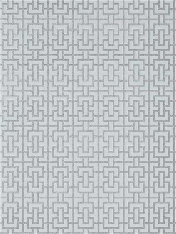 Bridle Soft Blue and Silver Wallpaper AT79118 by Anna French Wallpaper for sale at Wallpapers To Go