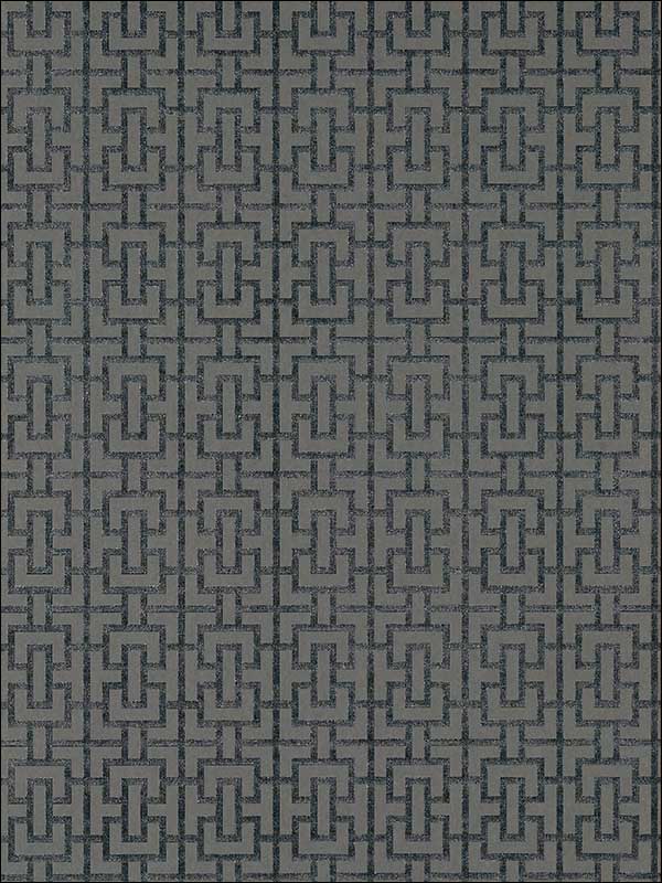 Bridle Charcoal Wallpaper AT79120 by Anna French Wallpaper for sale at Wallpapers To Go