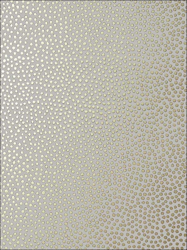 Davis Dot Metallic Gold on Pewter Wallpaper AT79164 by Anna French Wallpaper for sale at Wallpapers To Go