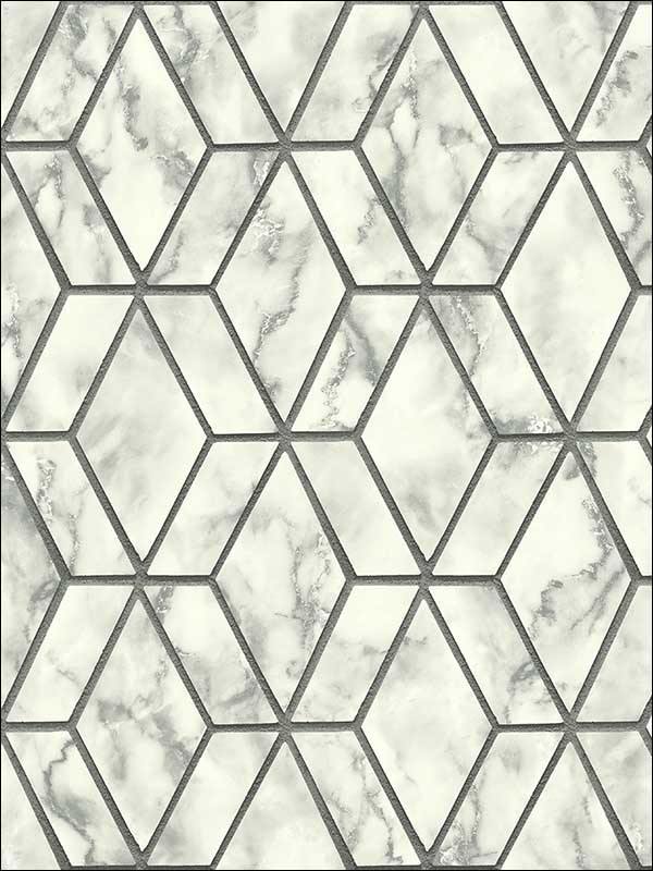 Marble Tile Wallpaper MS90400 by Pelican Prints Wallpaper for sale at Wallpapers To Go