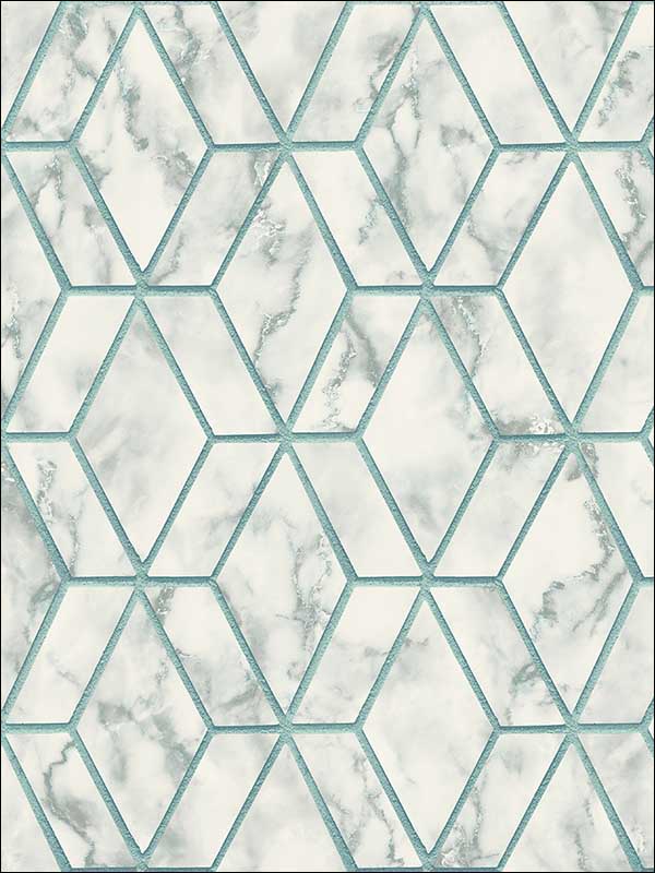 Marble Tile Wallpaper MS90404 by Pelican Prints Wallpaper for sale at Wallpapers To Go