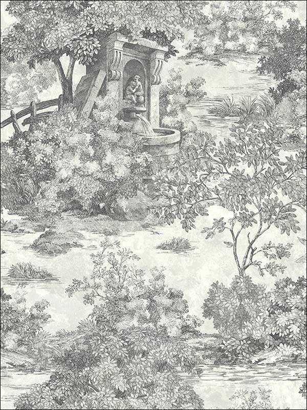 Toile Wallpaper MS90900 by Pelican Prints Wallpaper for sale at Wallpapers To Go