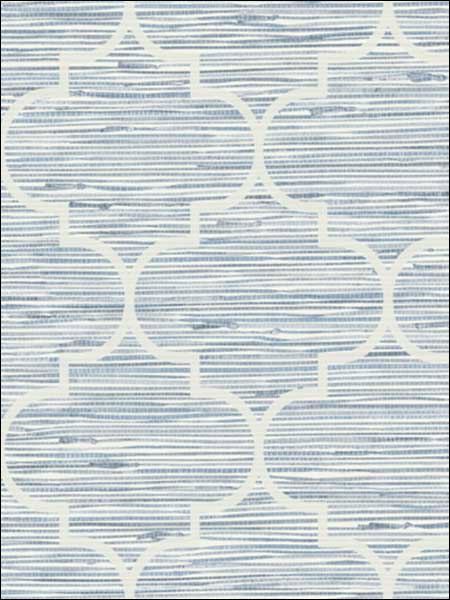 Lattice on Grasscloth Blues and White Wallpaper JB20802 by Wallquest Wallpaper for sale at Wallpapers To Go