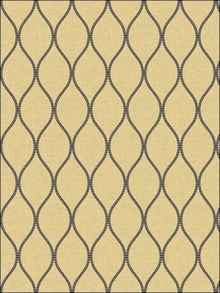 Dot Ogee Sun Gold and Black Wallpaper JB21605 by Wallquest Wallpaper for sale at Wallpapers To Go