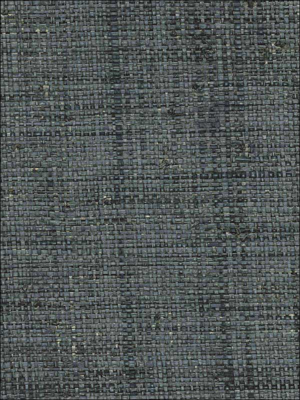 Mindoro Denim Grasscloth Wallpaper 273280041 by Kenneth James Wallpaper for sale at Wallpapers To Go