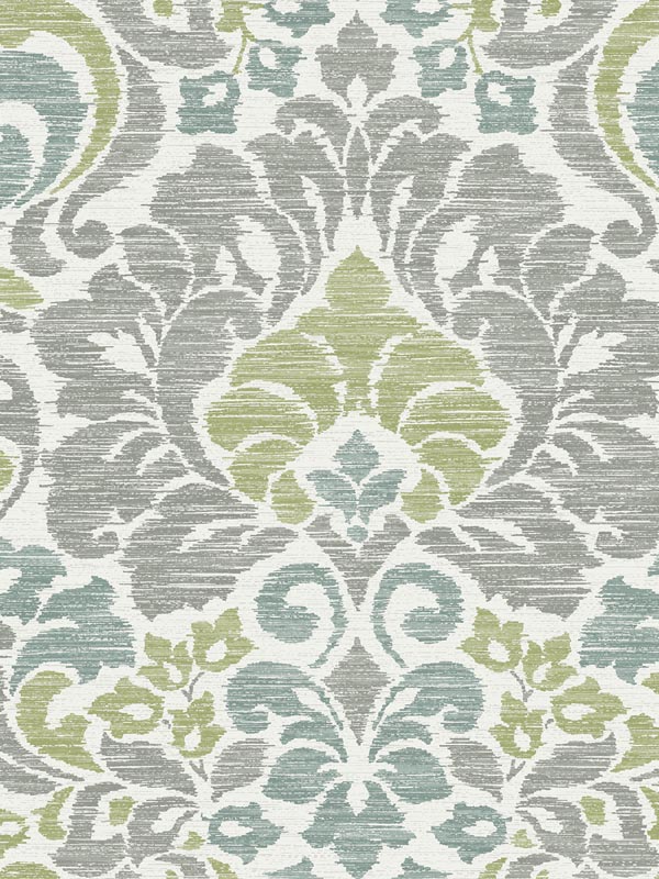 Garden of Eden Green Damask Wallpaper 279324733 by A Street Prints Wallpaper for sale at Wallpapers To Go
