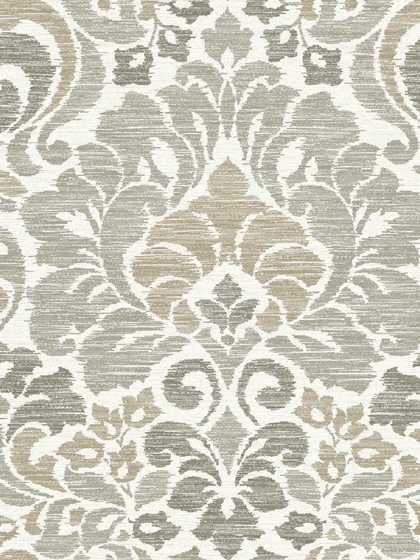 Garden of Eden Taupe Damask Wallpaper 279324735 by A Street Prints Wallpaper for sale at Wallpapers To Go