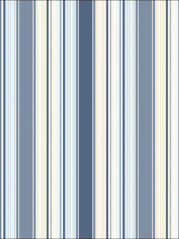Multi Striped Blue Beige and White Wallpaper G67528 by Galerie Wallpaper for sale at Wallpapers To Go