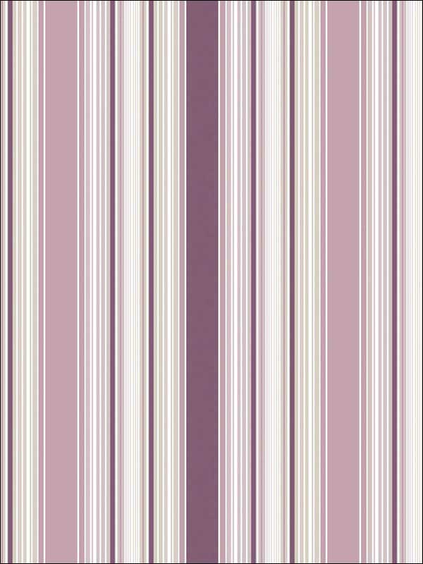 Multi Striped Purple Lavender and White Wallpaper G67531 by Galerie Wallpaper for sale at Wallpapers To Go