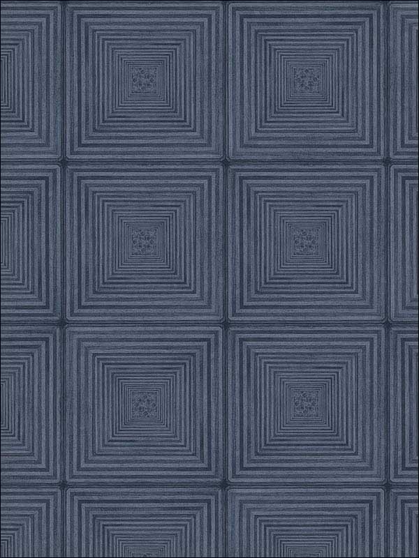Parquet Navy Wallpaper MH36523 by Patton Norwall Wallpaper for sale at Wallpapers To Go