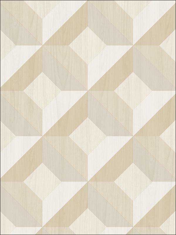 Dimensonal Diamonds Beige Wallpaper CK36619 by Patton Norwall Wallpaper for sale at Wallpapers To Go