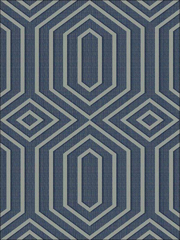 Geometric Blue and Gray Wallpaper 1620602 by Seabrook Wallpaper for sale at Wallpapers To Go