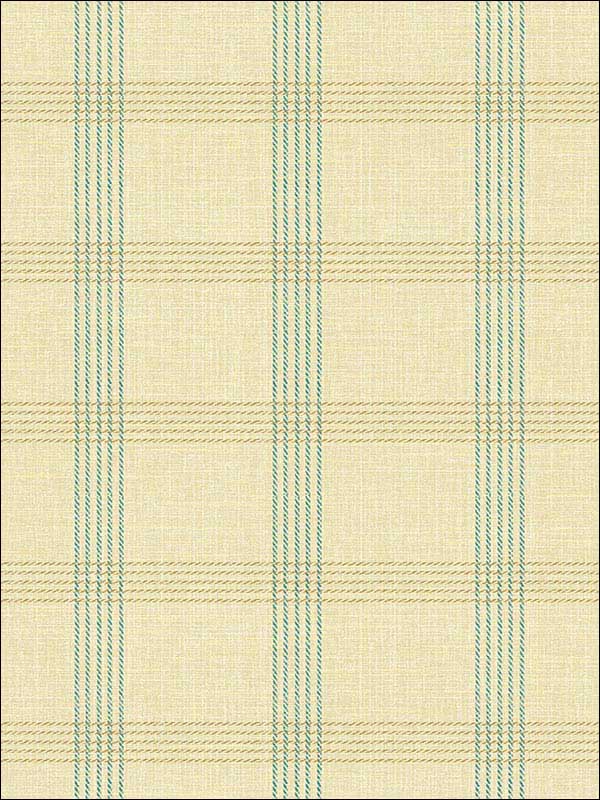 Plaid Off White Blue and Tan Wallpaper 1621302 by Seabrook Wallpaper for sale at Wallpapers To Go