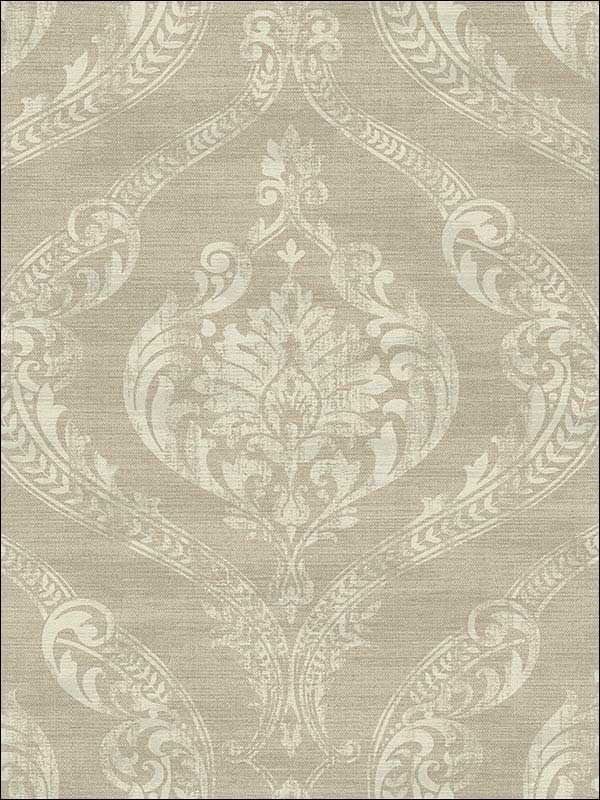 Damask Neutrals Wallpaper 1621805 by Seabrook Wallpaper for sale at Wallpapers To Go