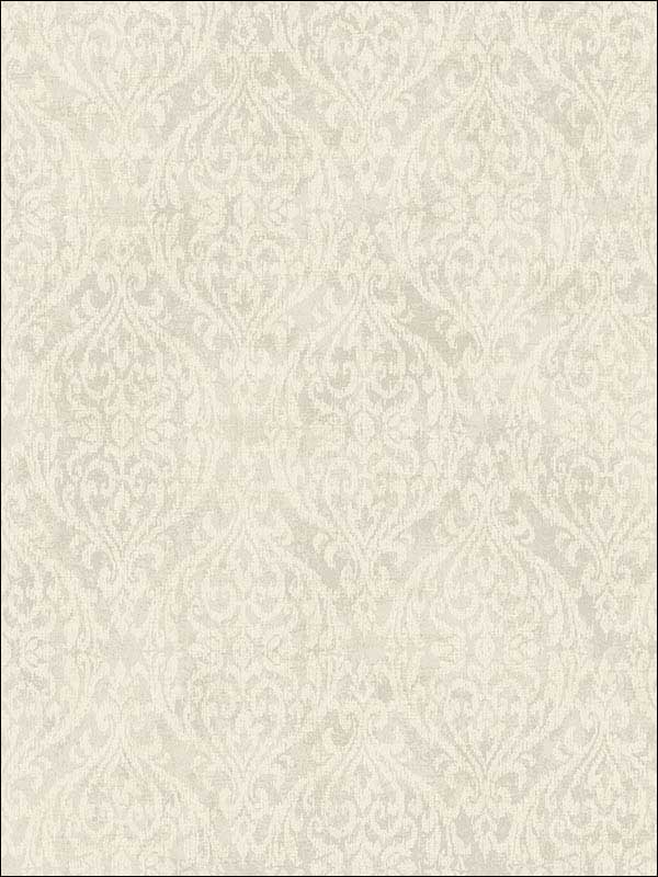 Harlequin Flamestitch Off White Tan Wallpaper 1730307 by Seabrook Wallpaper for sale at Wallpapers To Go