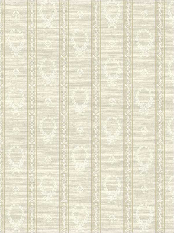 Crest Striped Neutrals Wallpaper 1730905 by Seabrook Wallpaper for sale at Wallpapers To Go
