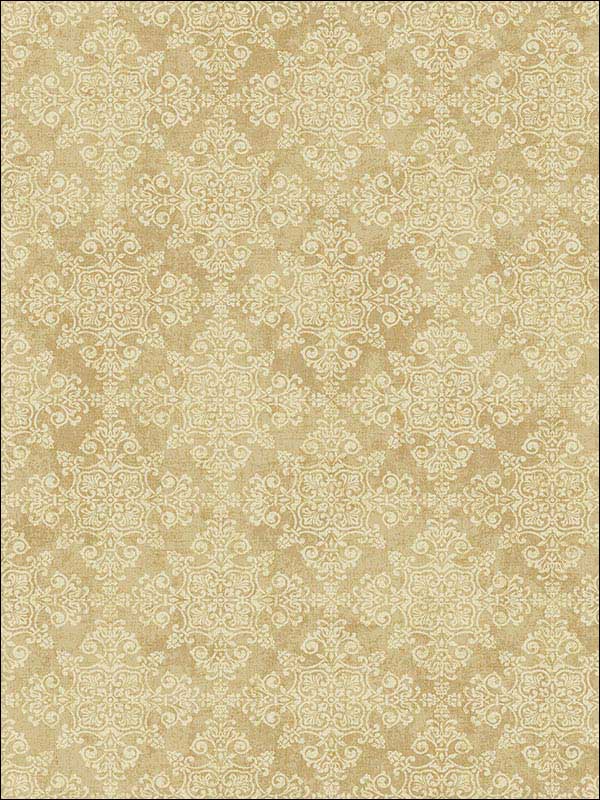 Damask Tan Wallpaper 1731007 by Seabrook Wallpaper for sale at Wallpapers To Go