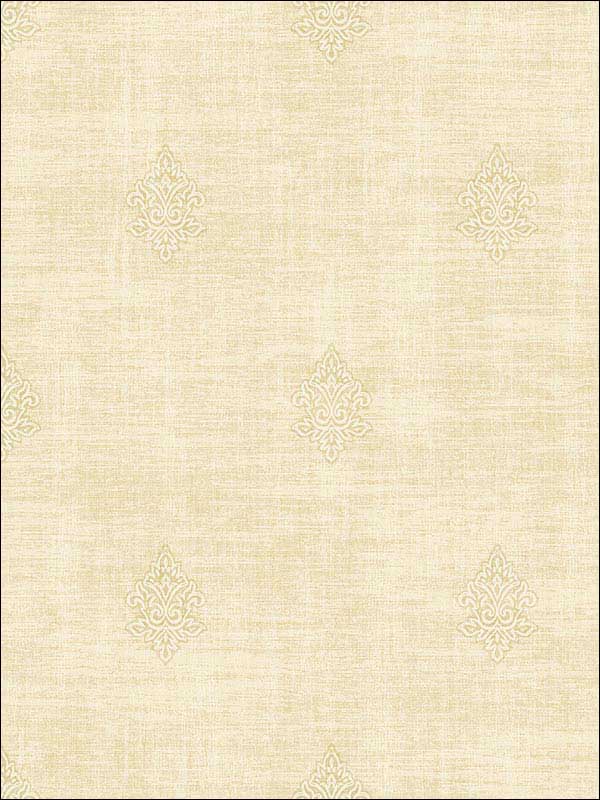 Fleur De Lis Tan Wallpaper 1731905 by Seabrook Wallpaper for sale at Wallpapers To Go