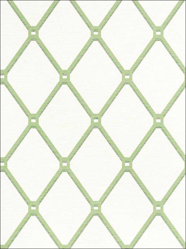 Easom Trellis Green Wallpaper T4051 by Thibaut Wallpaper for sale at Wallpapers To Go