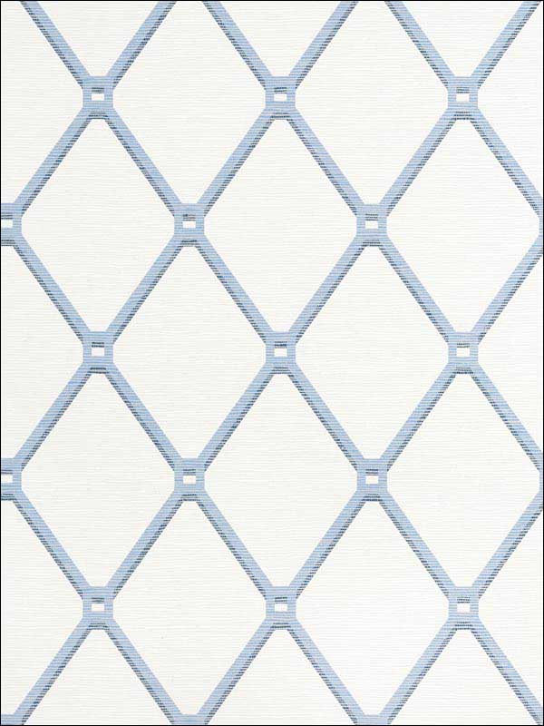 Easom Trellis Blue Wallpaper T4052 by Thibaut Wallpaper for sale at Wallpapers To Go