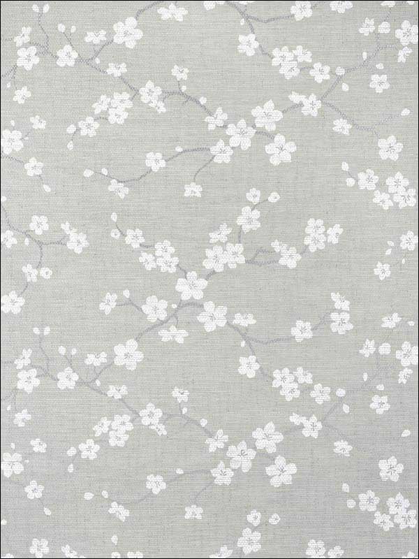 Sakura Grey Wallpaper T75515 by Thibaut Wallpaper for sale at Wallpapers To Go