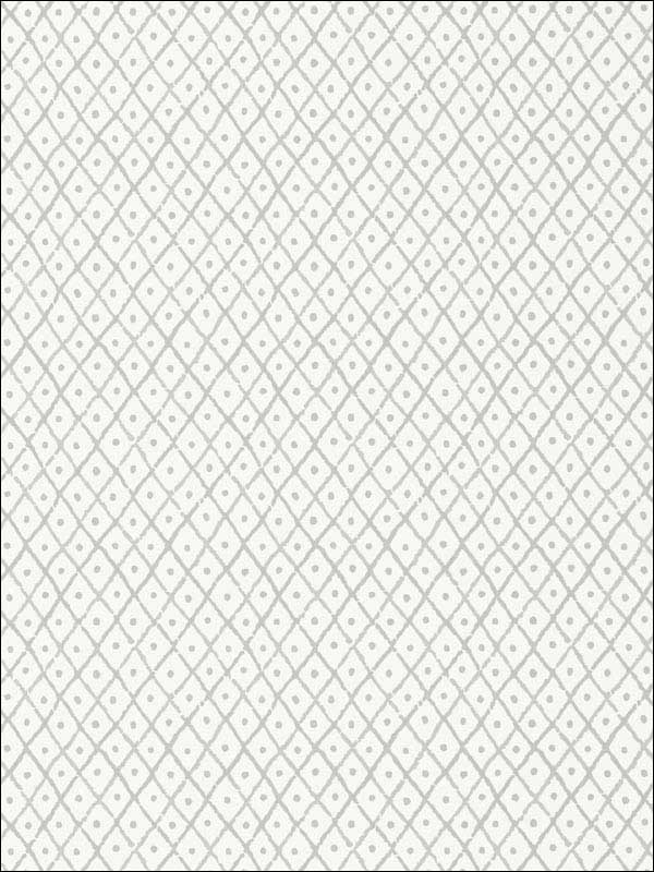 Mini Trellis Grey Wallpaper AT78753 by Anna French Wallpaper for sale at Wallpapers To Go
