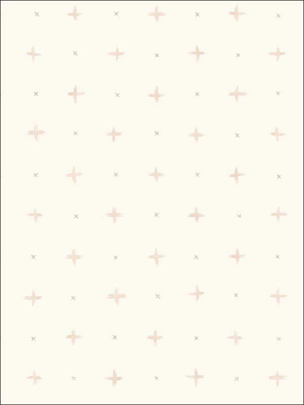 Cross Stitch Pink Wallpaper MK1101 by Magnolia Home Wallpaper for sale at Wallpapers To Go