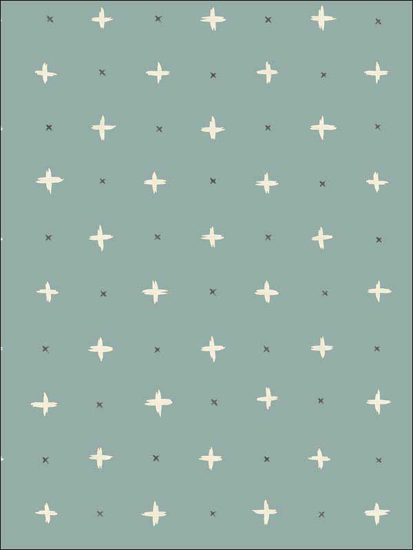 Cross Stitch Green Wallpaper MK1104 by Magnolia Home Wallpaper for sale at Wallpapers To Go