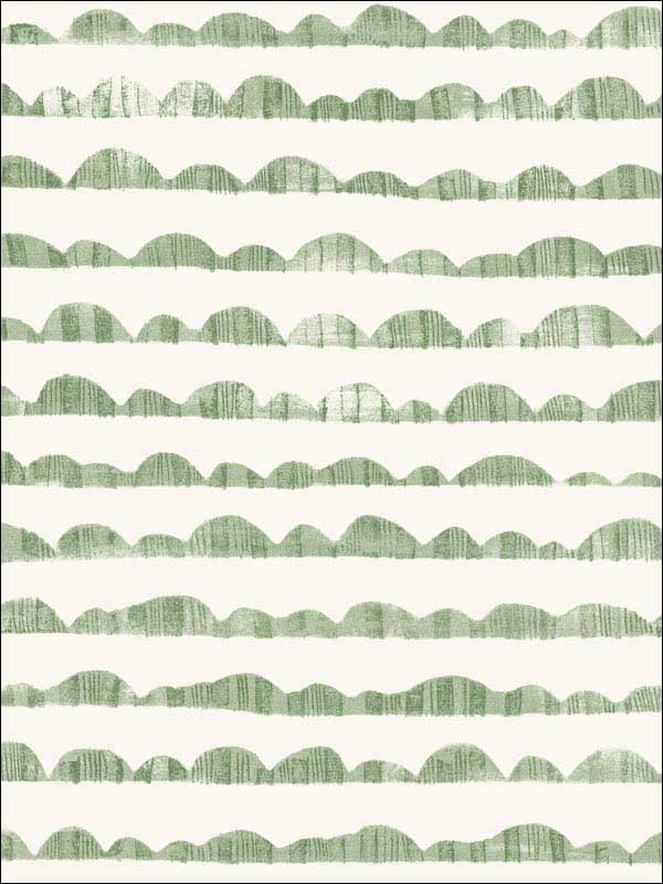 Hill and Horizon Green Wallpaper MK1144 by Magnolia Home Wallpaper for sale at Wallpapers To Go