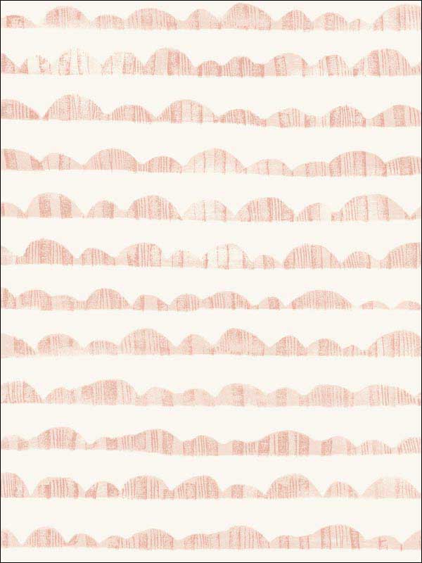 Hill and Horizon Pink Wallpaper MK1145 by Magnolia Home Wallpaper for sale at Wallpapers To Go