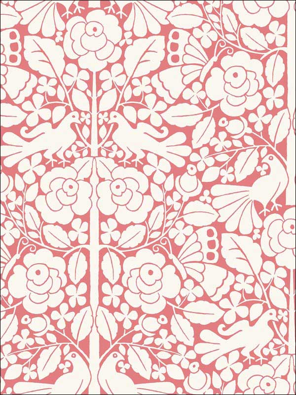 Fairy Tales Pink Wallpaper MK1165 by Magnolia Home Wallpaper for sale at Wallpapers To Go