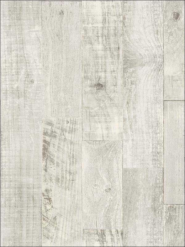 Chebacco Light Grey Wooden Planks Wallpaper 311812694 by Chesapeake Wallpaper for sale at Wallpapers To Go
