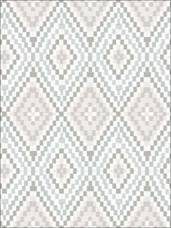 Ganado Grey Geometric Ikat Wallpaper 311812712 by Chesapeake Wallpaper for sale at Wallpapers To Go