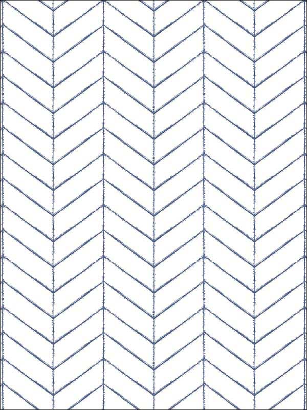 Bison Navy Herringbone Wallpaper 311825096 by Chesapeake Wallpaper for sale at Wallpapers To Go