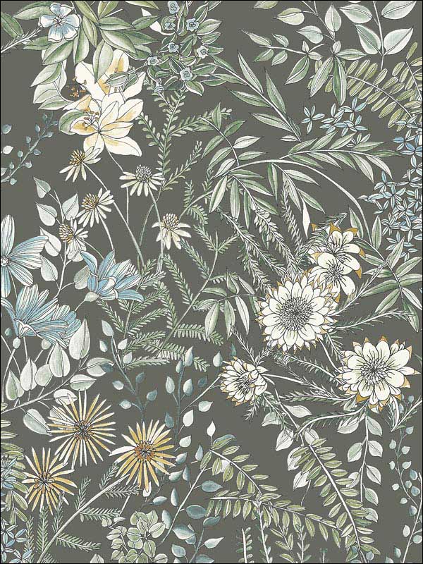 Full Bloom Taupe Floral Wallpaper 282112905 by A Street Prints Wallpaper for sale at Wallpapers To Go